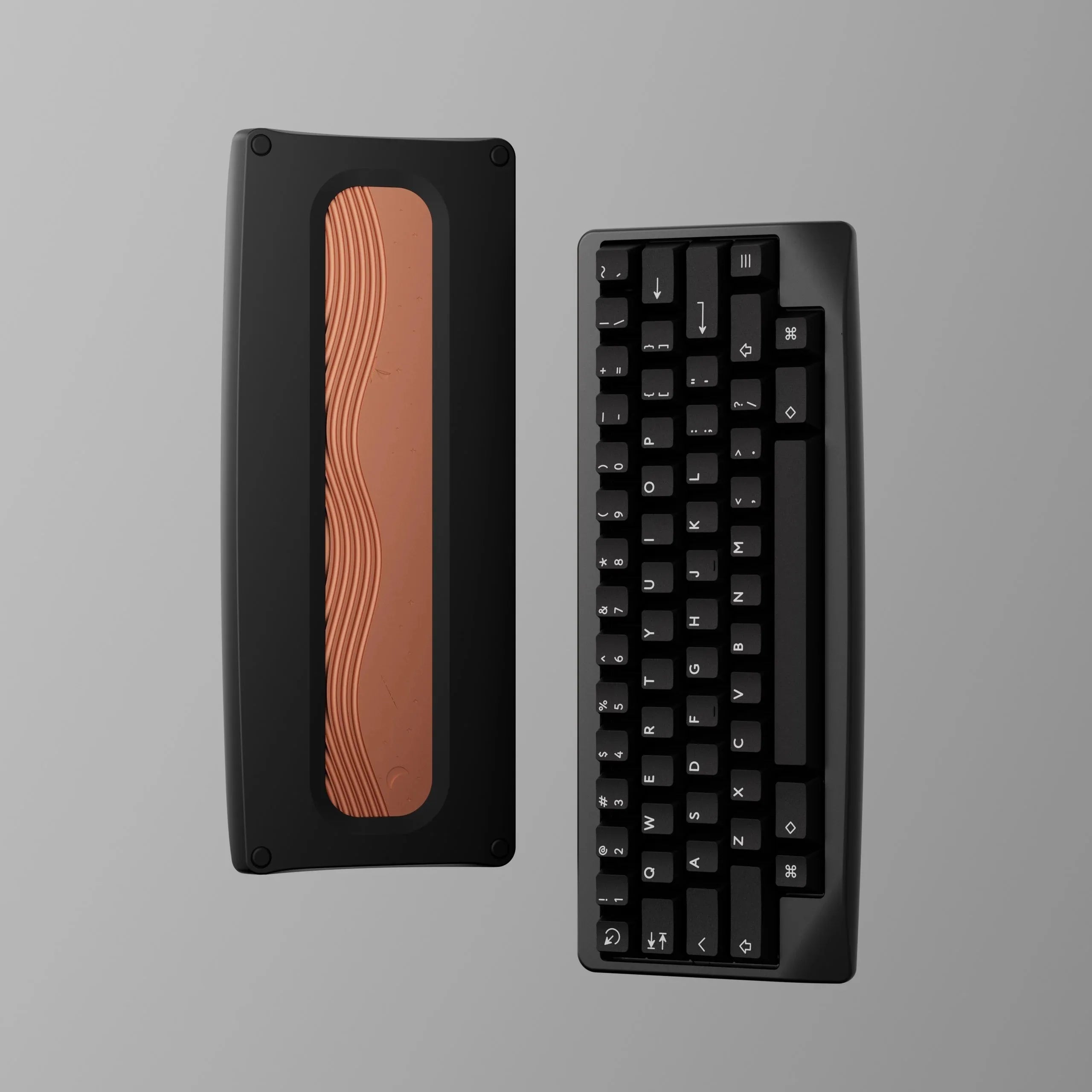 KBDfans Agar Keyboard kit EC version with silver alu plate without EC swiches