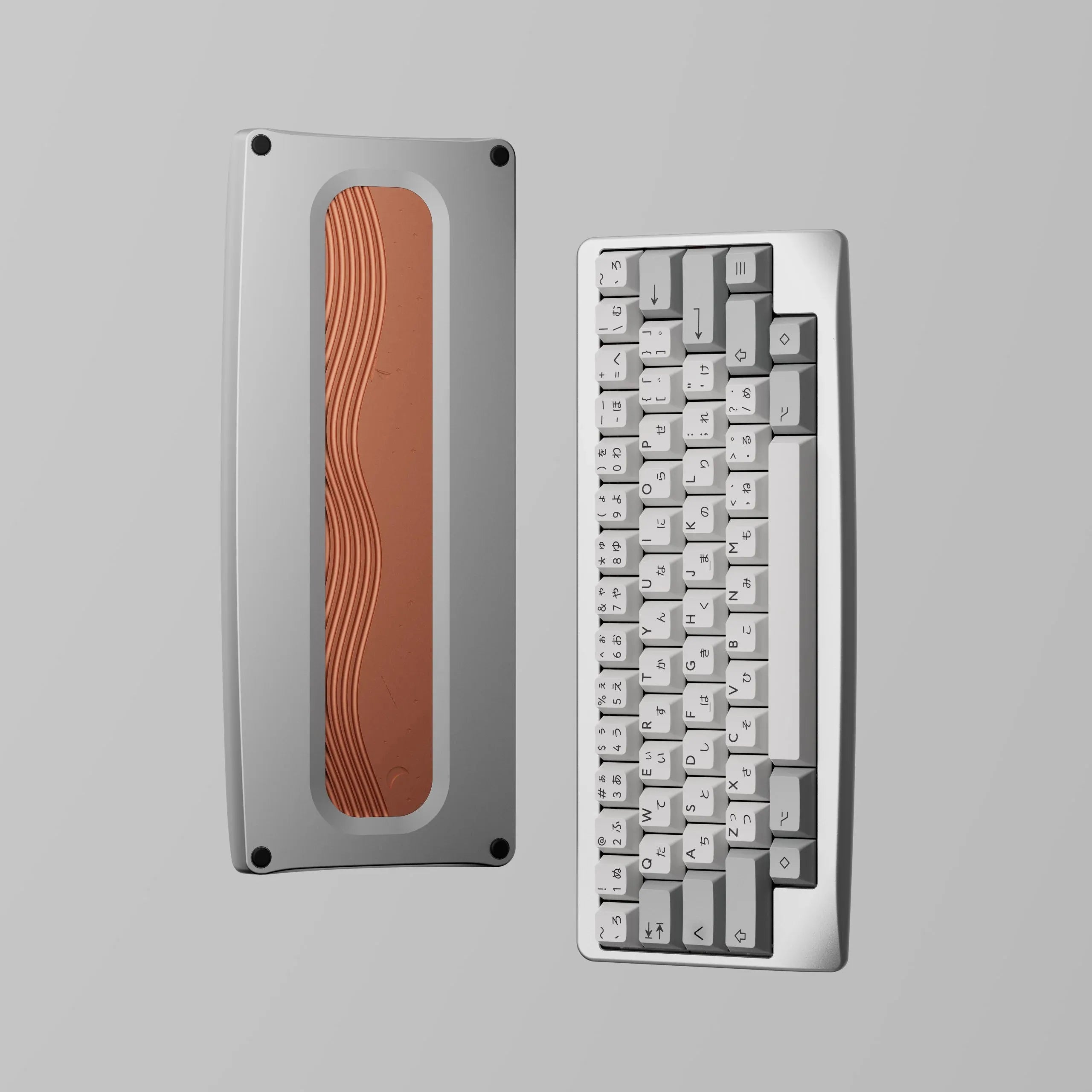 KBDfans Agar Keyboard kit EC version with silver alu plate without EC swiches