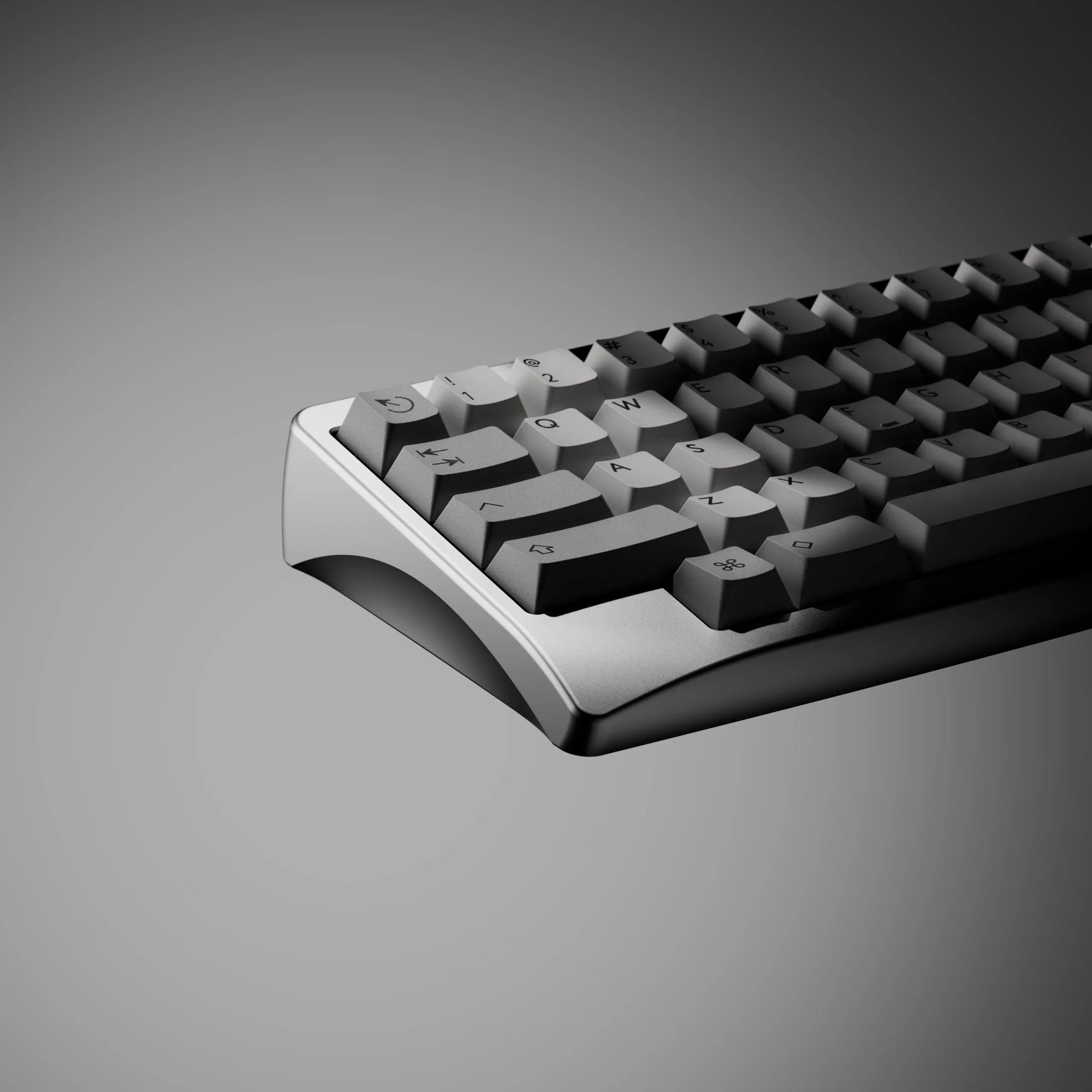 KBDfans Agar Keyboard kit EC version with silver alu plate without EC swiches